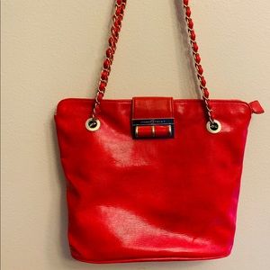 BRIGHT red purse, Ivanka Trump
